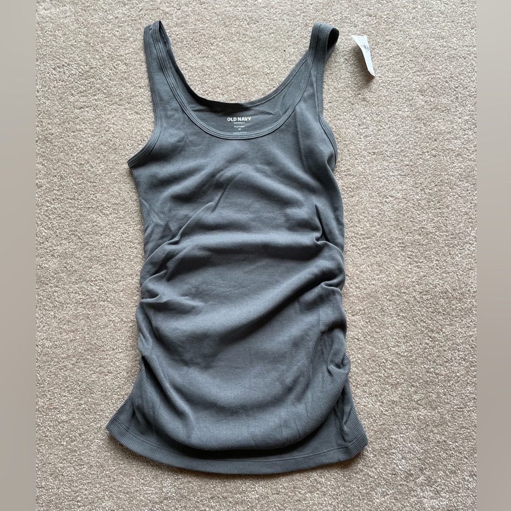 Ribbed maternity tank